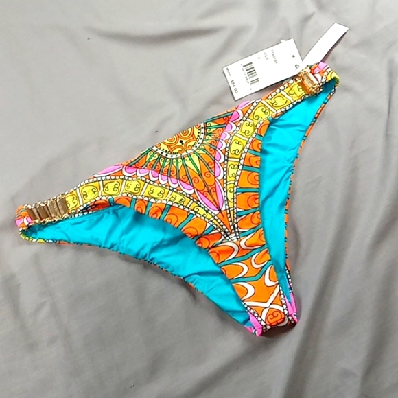 TRINA TURK BIKINI 10 BOTTOM Swimwear  Multicolor NEW Beach Resort Pool Cruise - Picture 3 of 6
